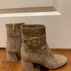 Gianvito Rossi camel ankle boots
